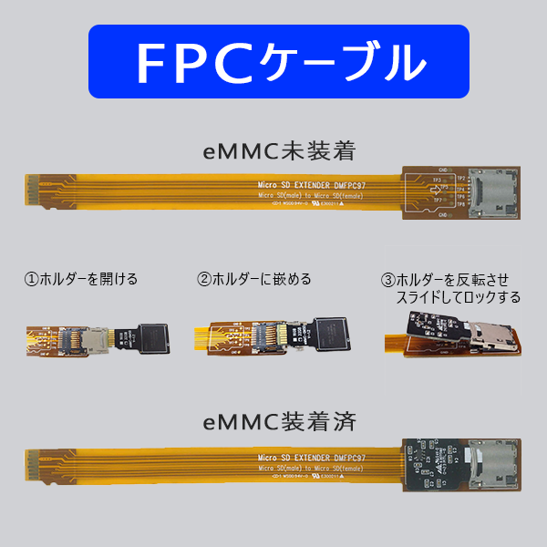AdvaNceD IoT eMMC 16GBモデル with FPCケーブル